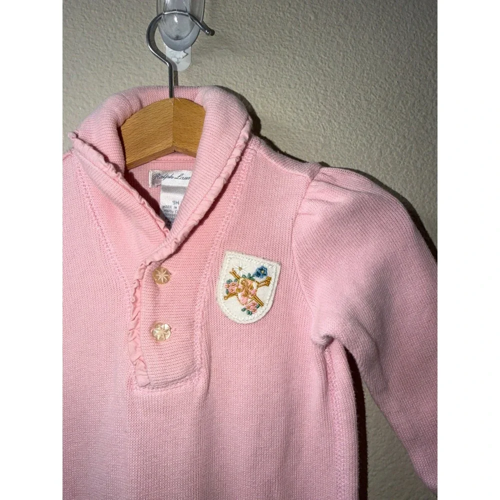 Girls Ralph Lauren Knit One Piece Size 9 Konths